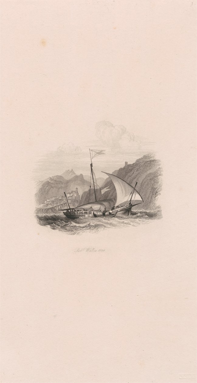 Amalfi (vignet) door Robert Wallis