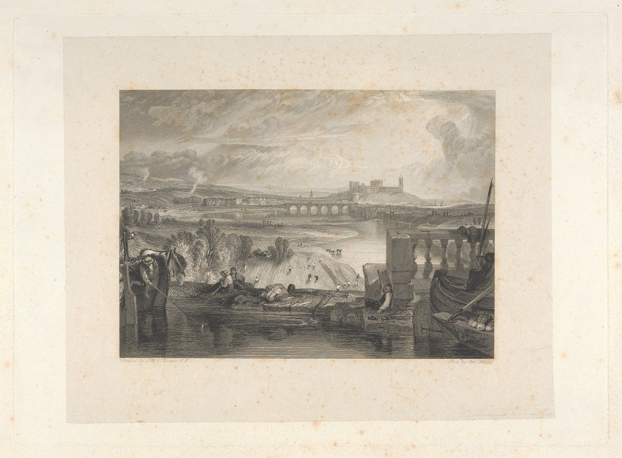 Lancaster vanaf de aquaductbrug door Robert Wallis