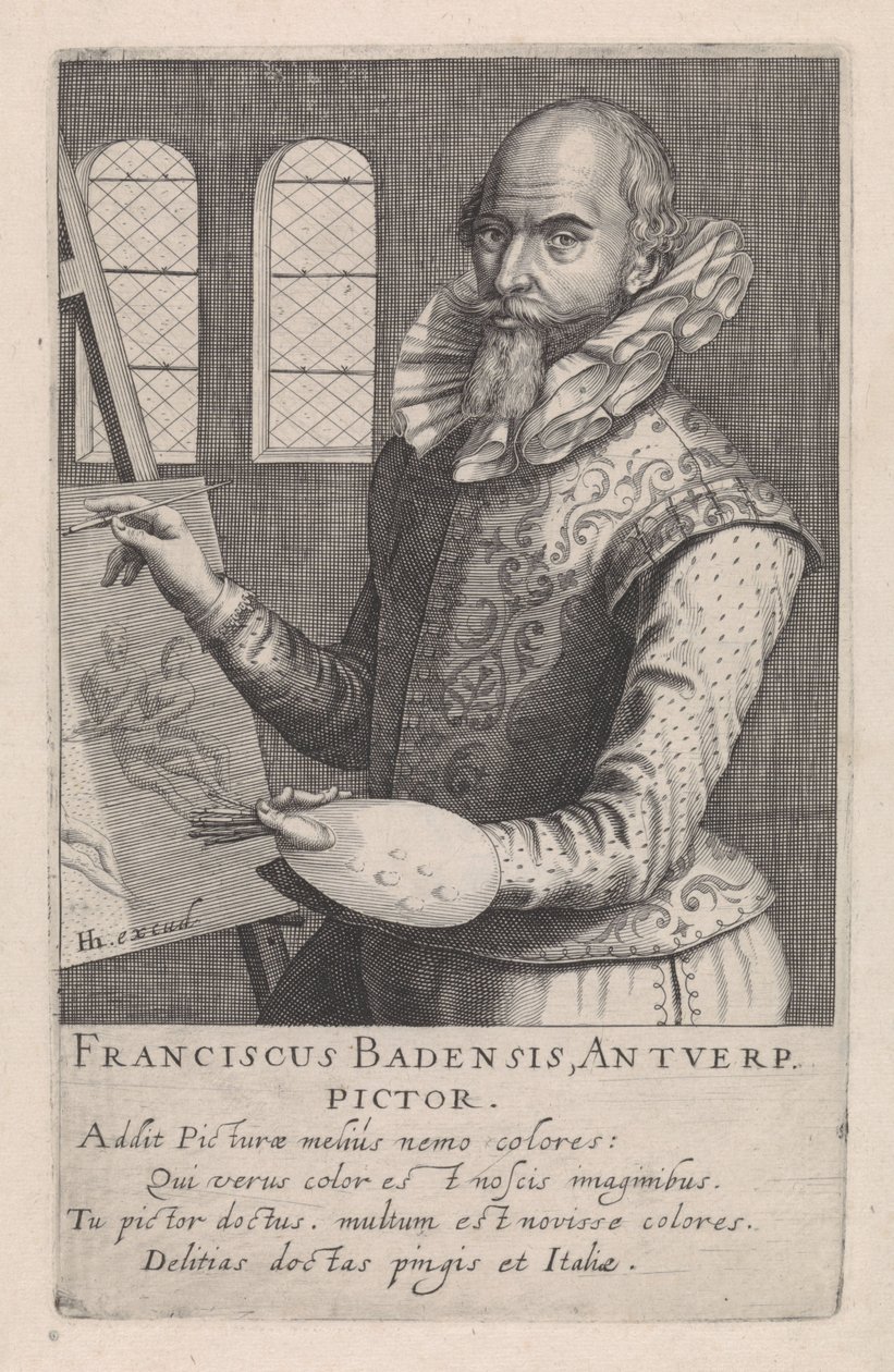 Portret van Frans Badens door Robert Willemsz de Baudous