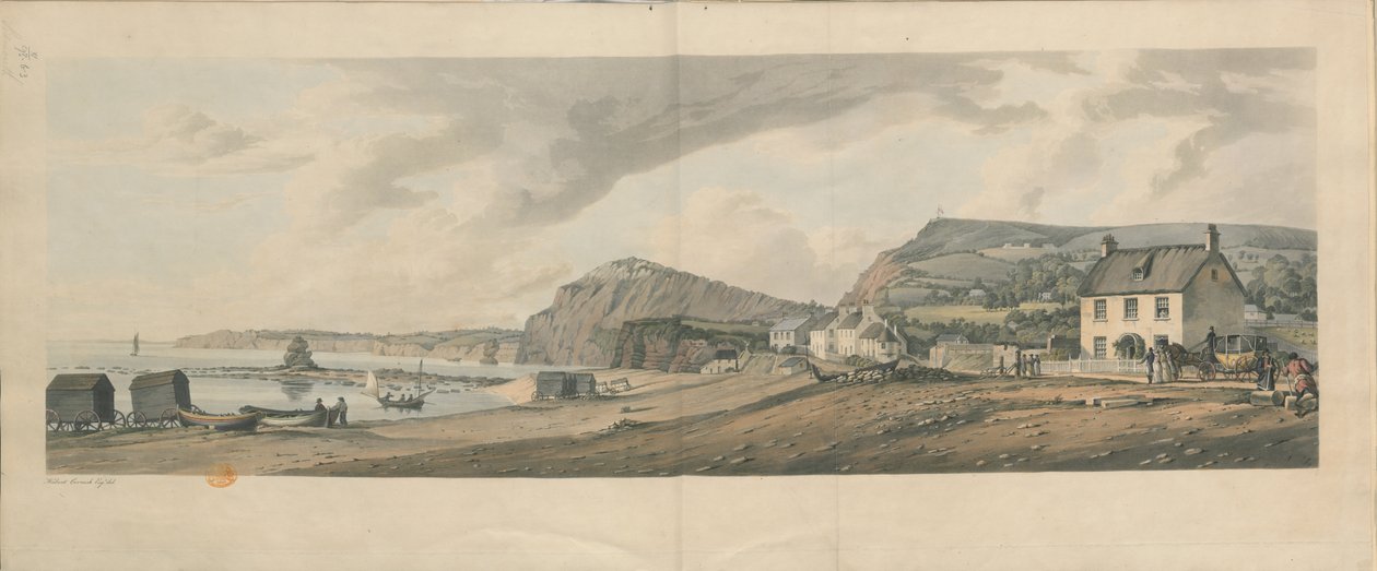 Sidmouth, Devon door Robert the Elder Havell
