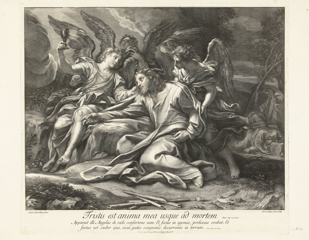 Christus op de Olijfberg door Robert van Audenaerd
