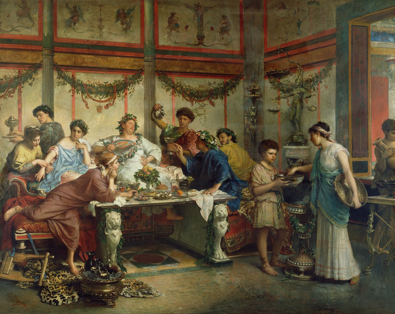 Een Romeins Feest door Roberto Bompiani