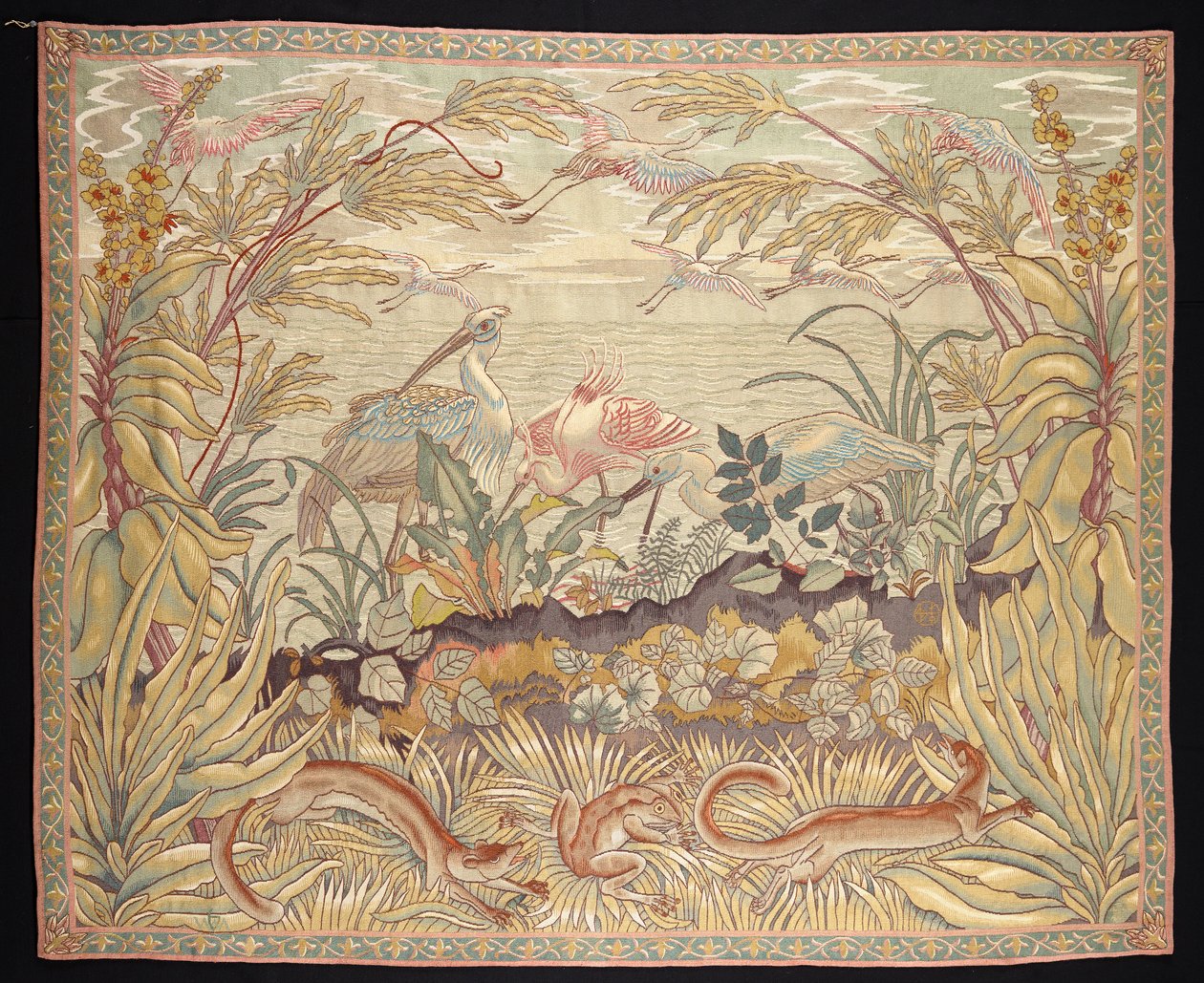 Landschap met reigers door Robin Christian Andersen