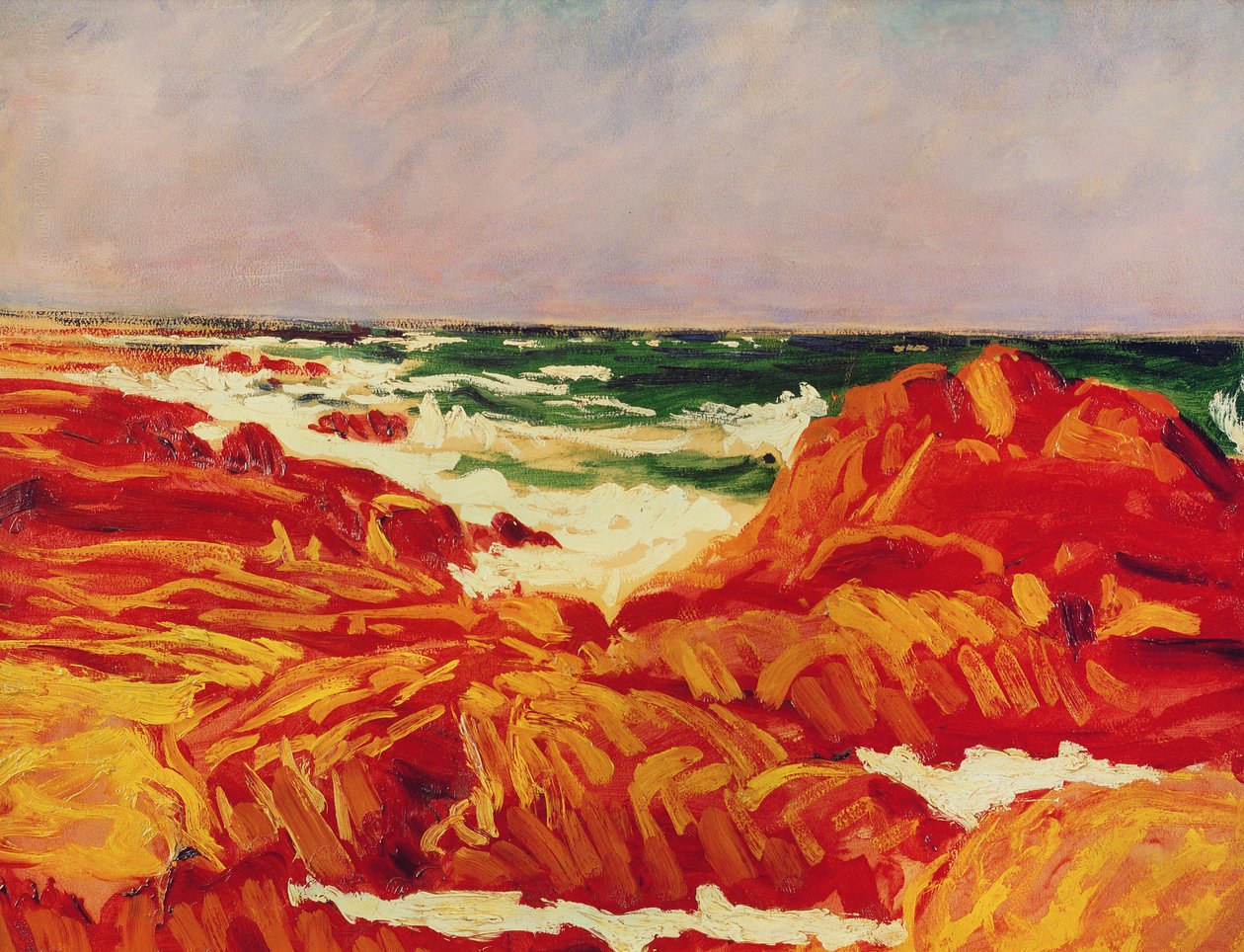Zeegezicht, Bretagne door Roderic O Conor