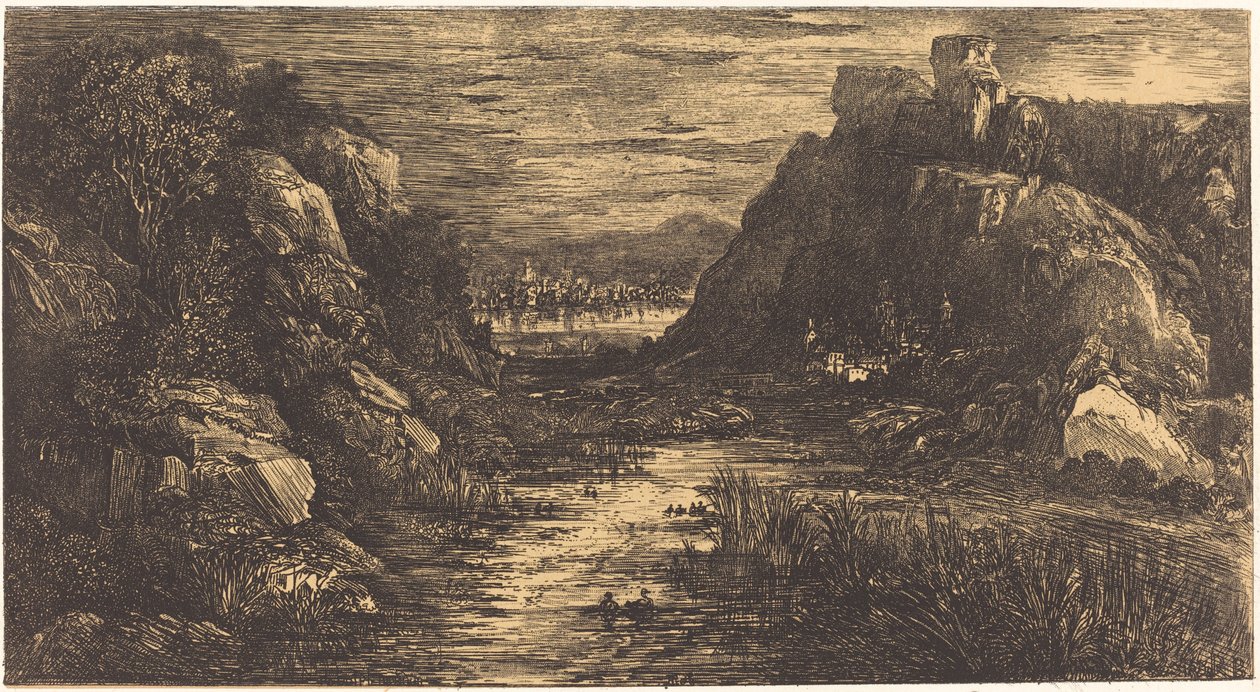 Verre Stad door Rodolphe Bresdin