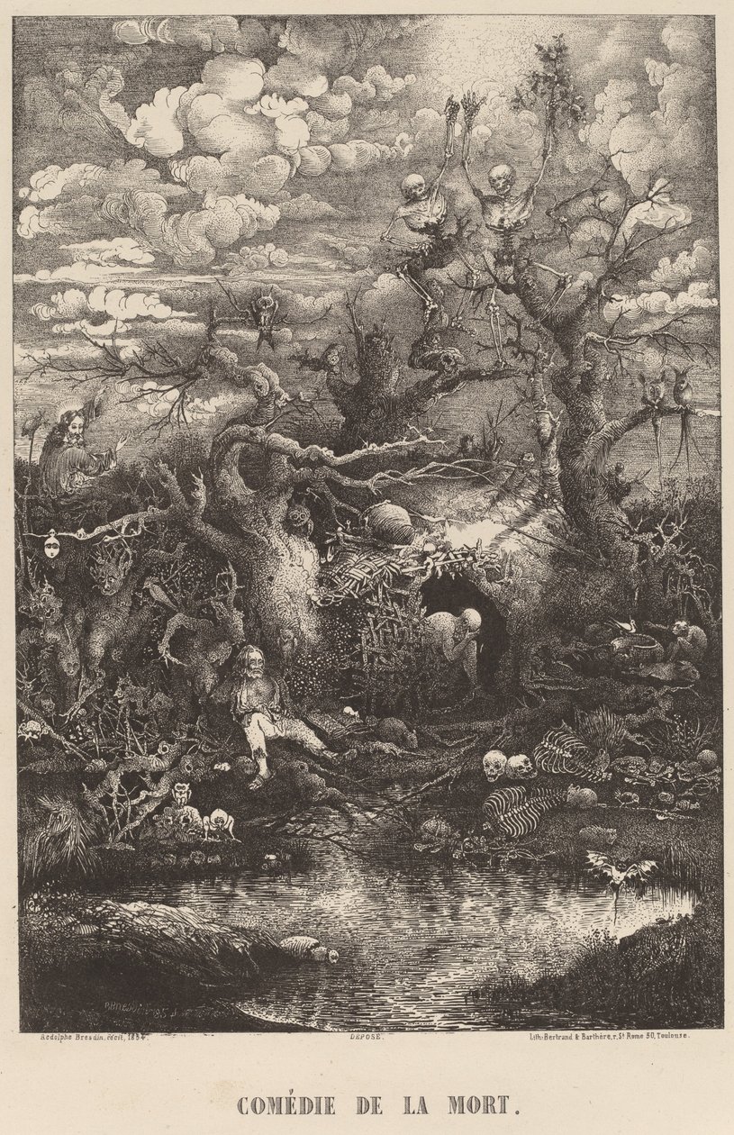 Comedie de la Mort door Rodolphe Bresdin