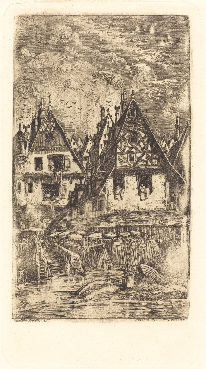 Ingang van het Dorp door Rodolphe Bresdin