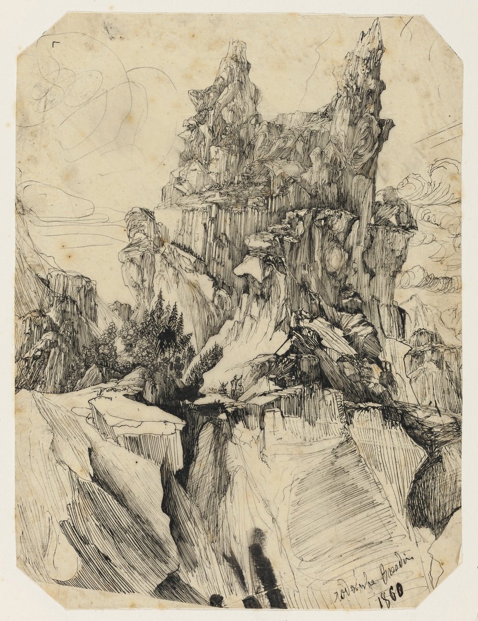 De kloof door Rodolphe Bresdin