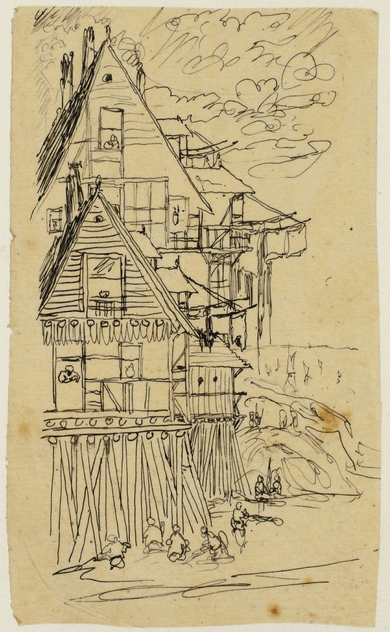 De rand van de kust door Rodolphe Bresdin