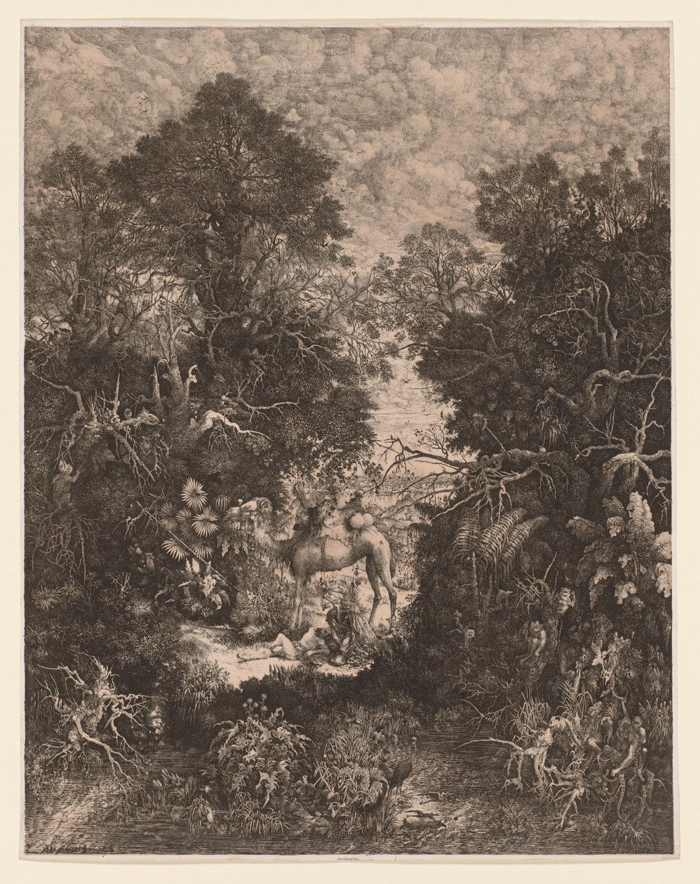 De Barmhartige Samaritaan door Rodolphe Bresdin