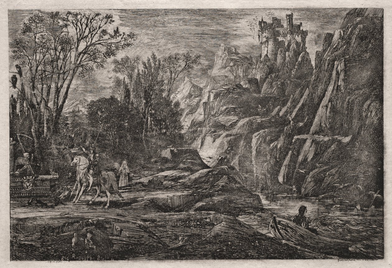 De Ridder en de Dood door Rodolphe Bresdin