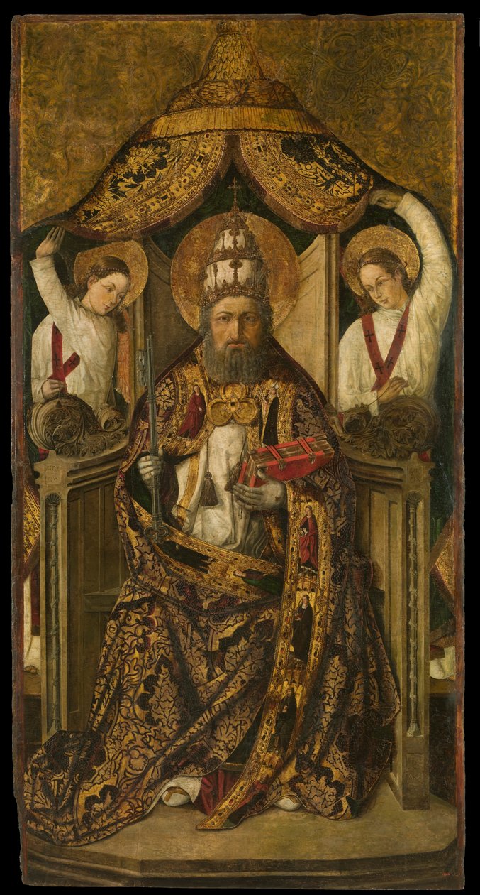 Sint-Pieter op de troon door Rodrigo de Osona  