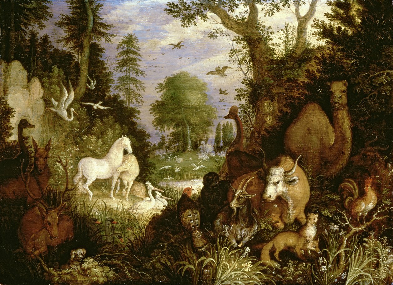 De Tuin van Eden door Roelandt Jacobsz. Savery