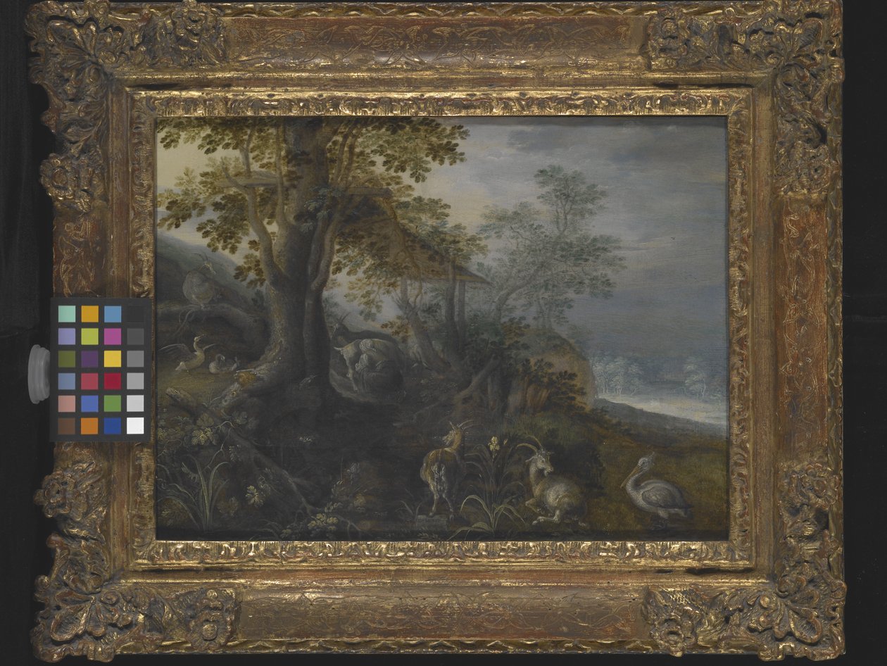 Landschap met Dieren door Roelandt Jacobsz. Savery