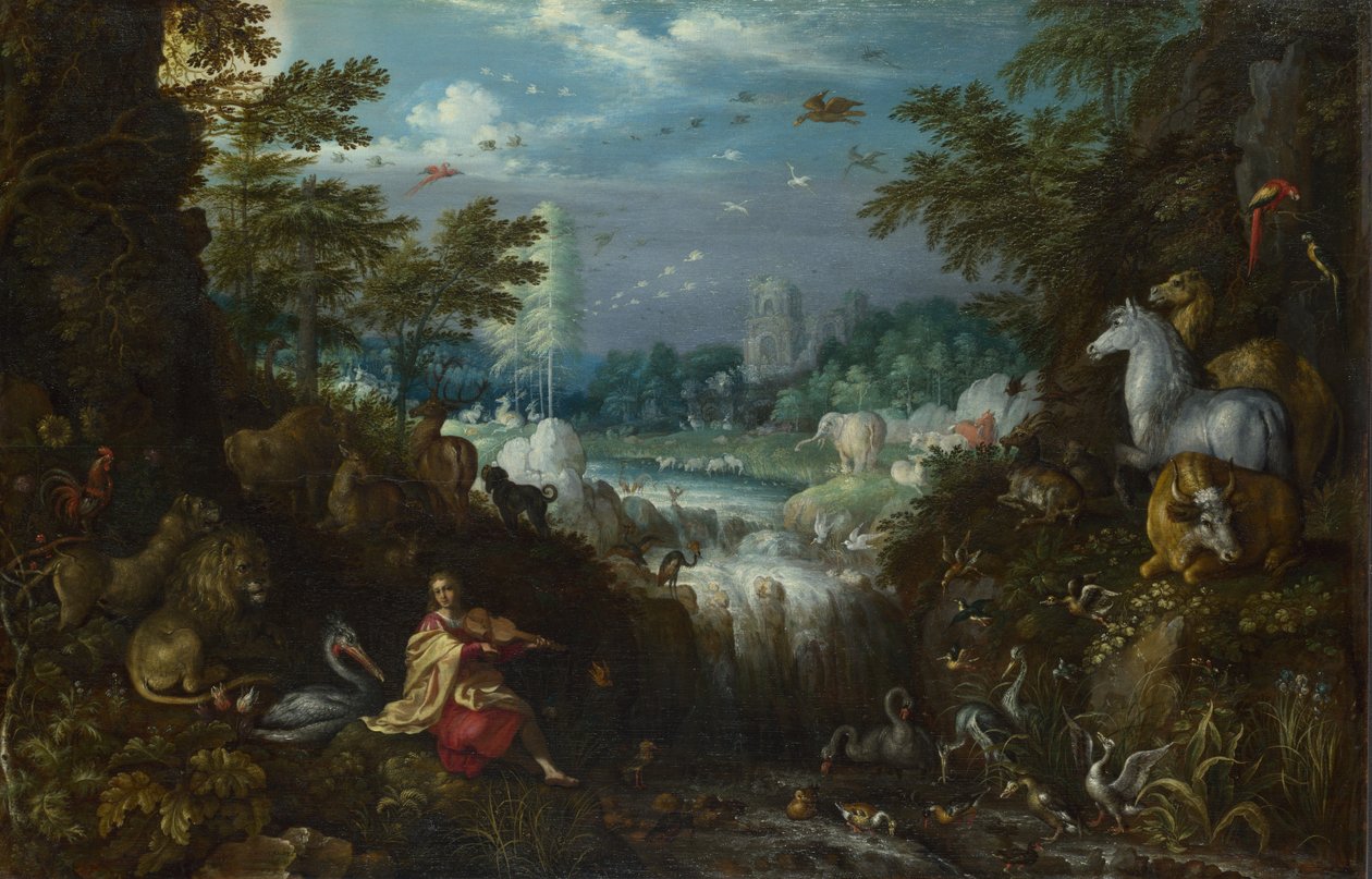 Orpheus, 1628 door Roelant Savery