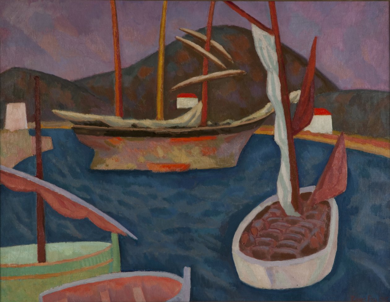 Boten in een haven door Roger Eliot Fry