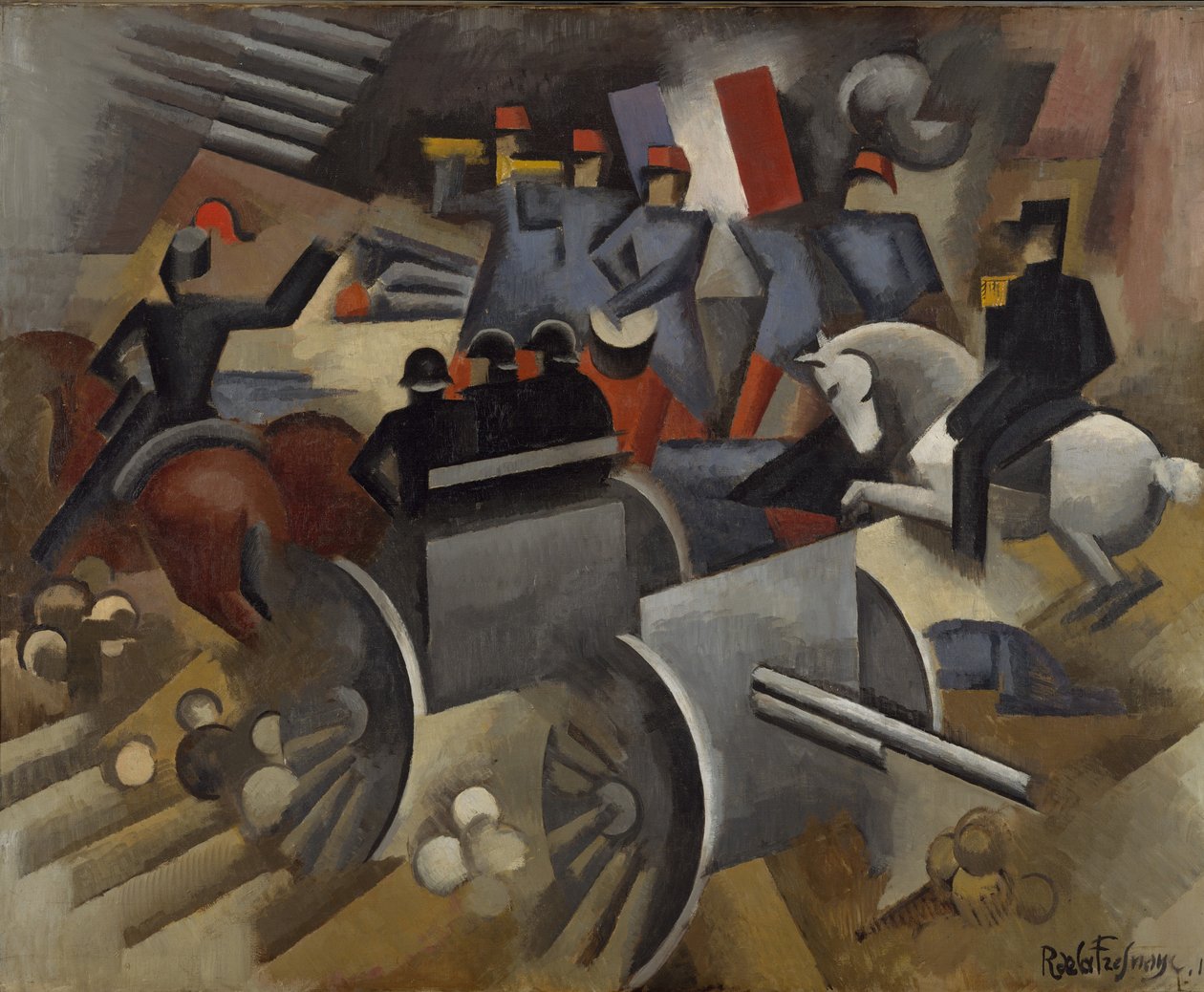 Artillerie door Roger de La Fresnaye
