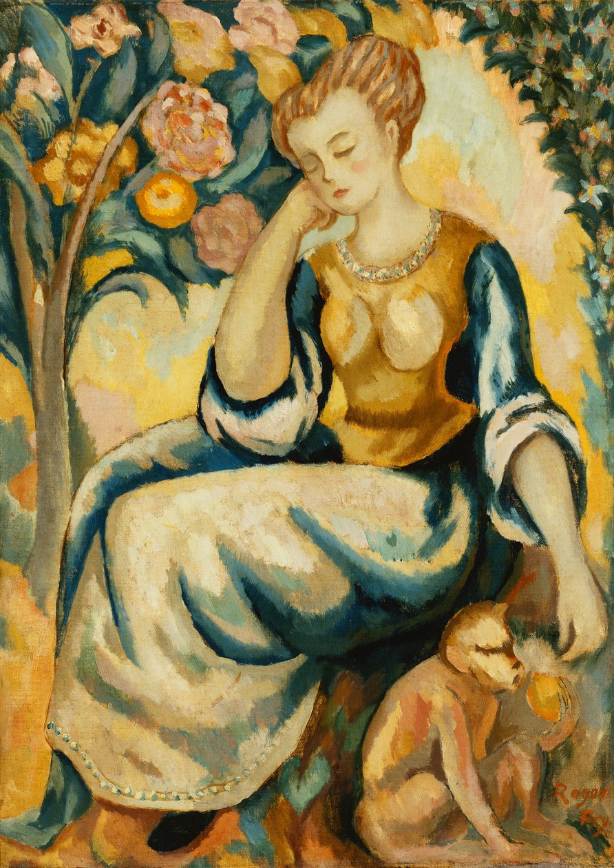 Dame met een Aapje door Roger Eliot Fry