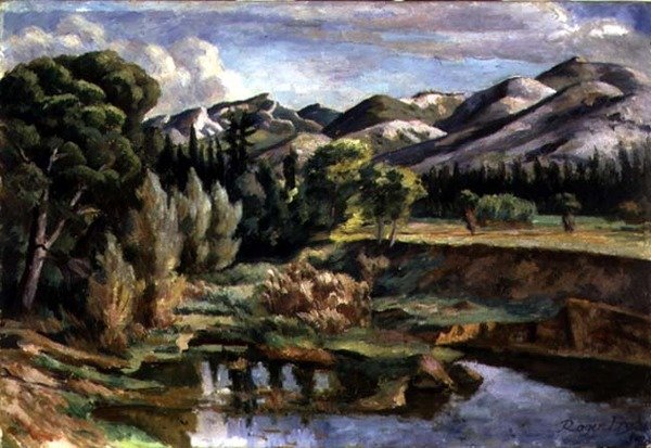 Scène in Frankrijk door Roger Eliot Fry