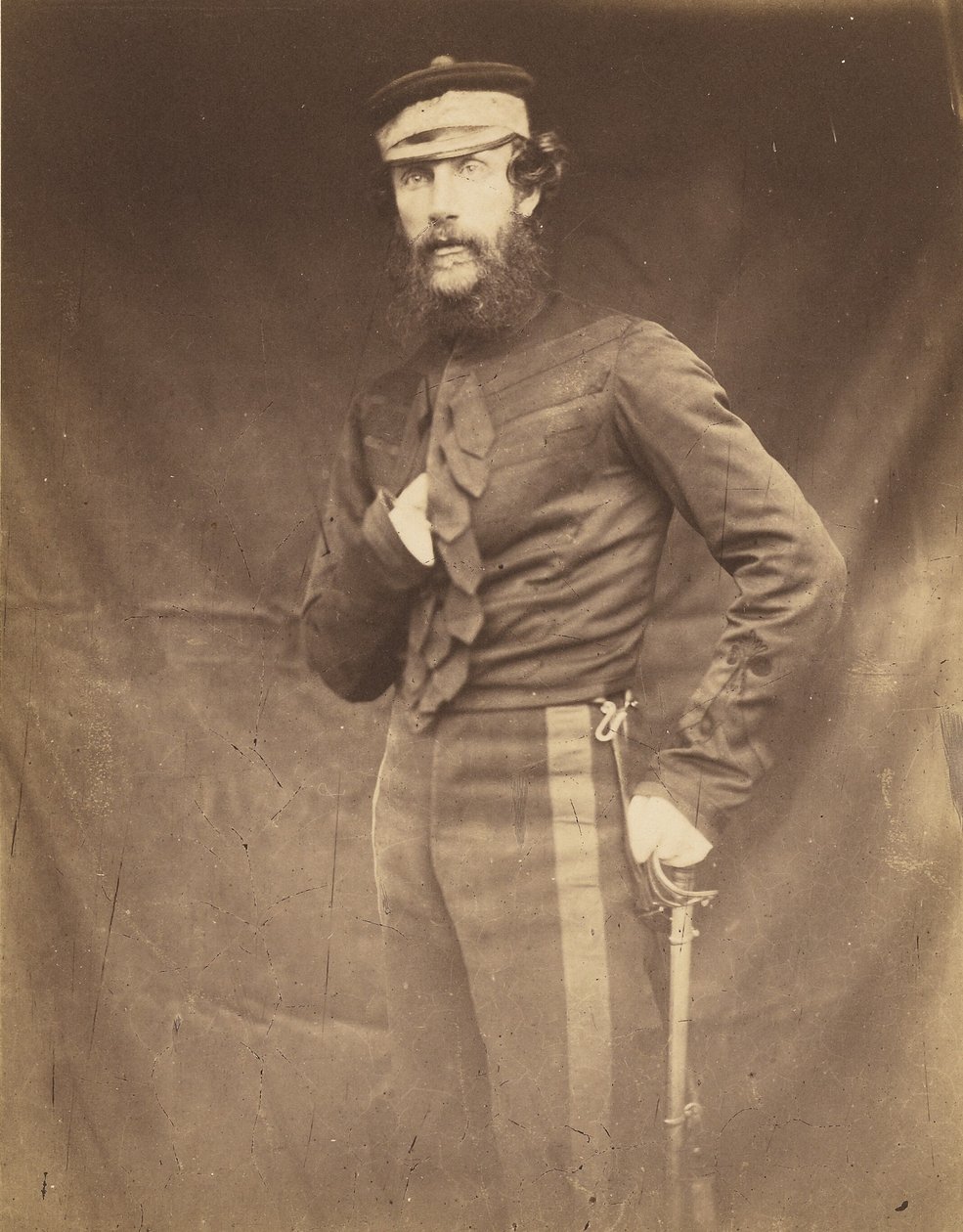 Kolonel Harding, commandant in Balaklava door Roger Fenton