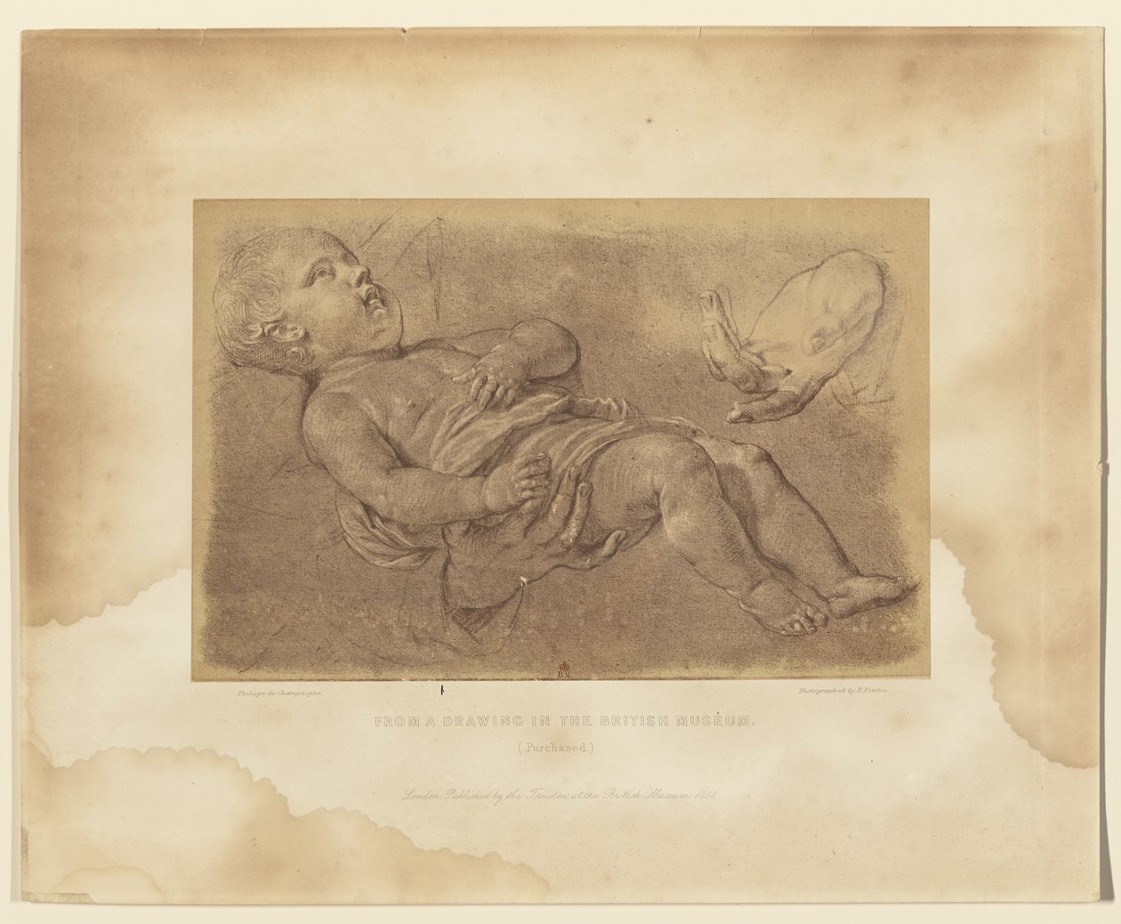 Van een tekening in het British Museum. door Roger Fenton