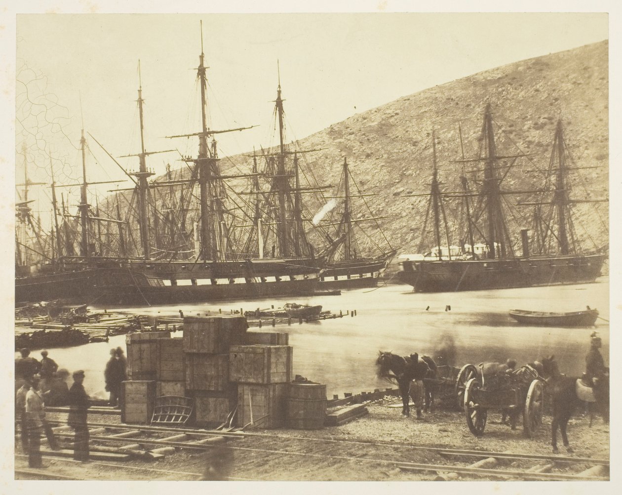 Havenhoofd, Balaklava door Roger Fenton