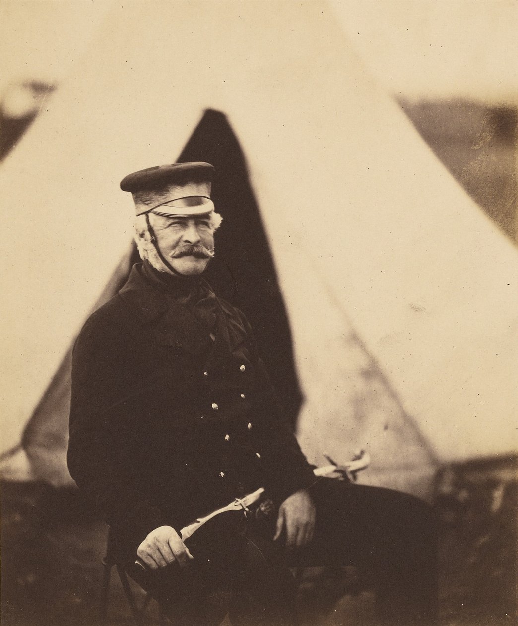 Luitenant-generaal Sir Richard England, K.C.B. door Roger Fenton