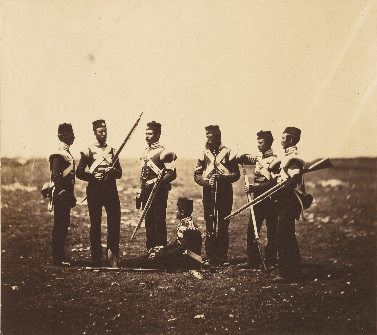 Mannen van het 68e regiment door Roger Fenton
