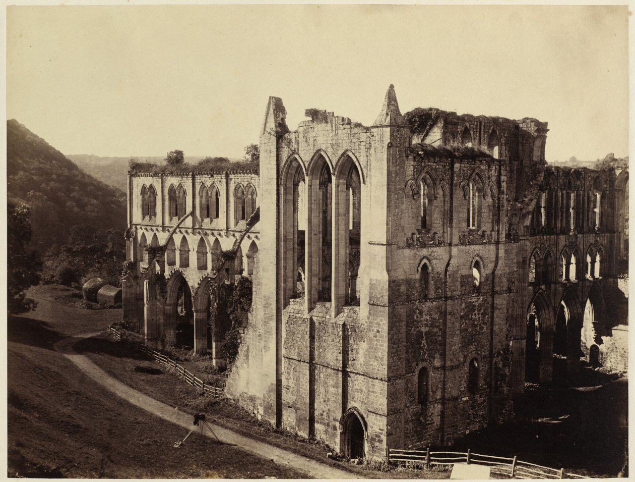 Rievaulx Abbey, het Noordelijke Transept door Roger Fenton