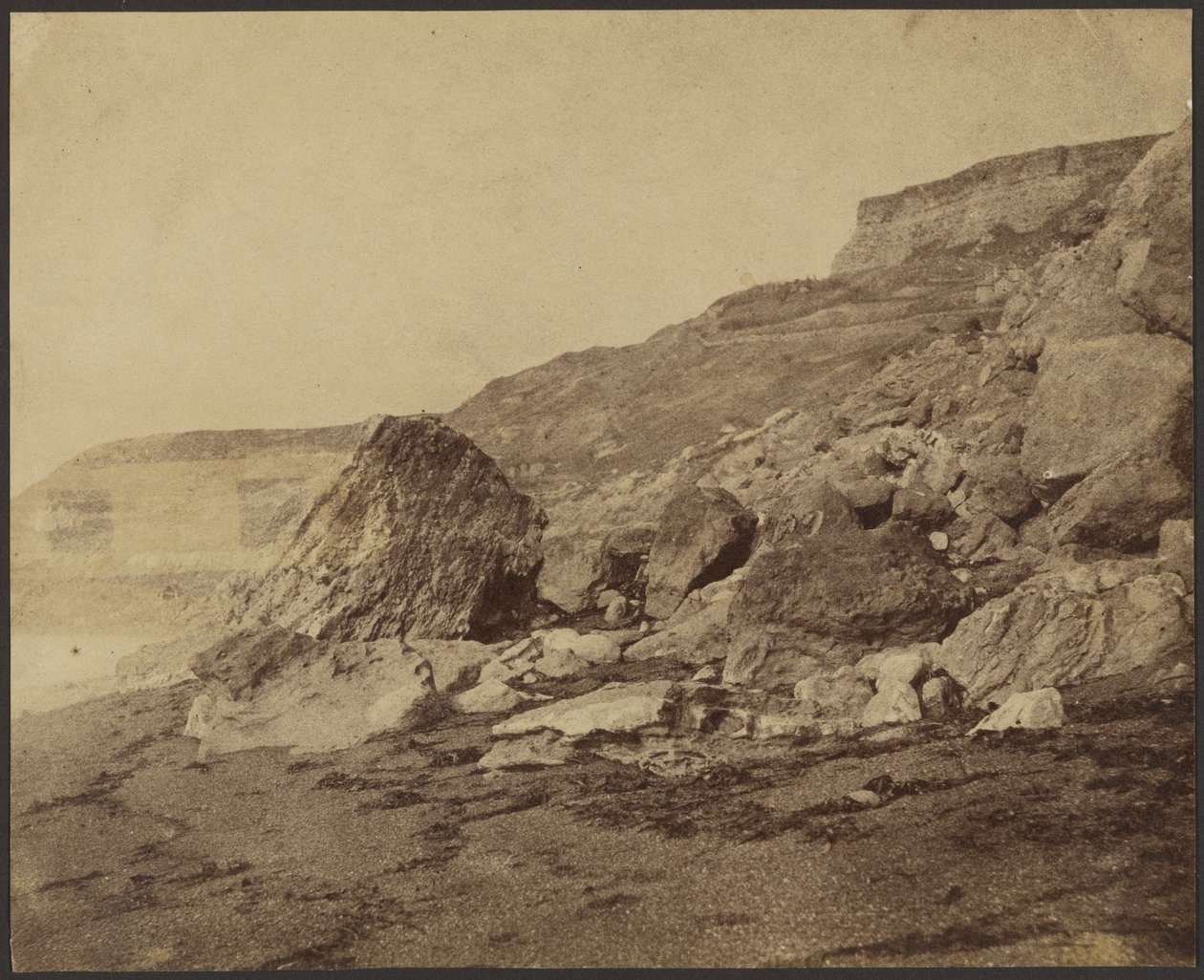 Rocken End (westelijk uitzicht), Isle of Wight door Roger Fenton