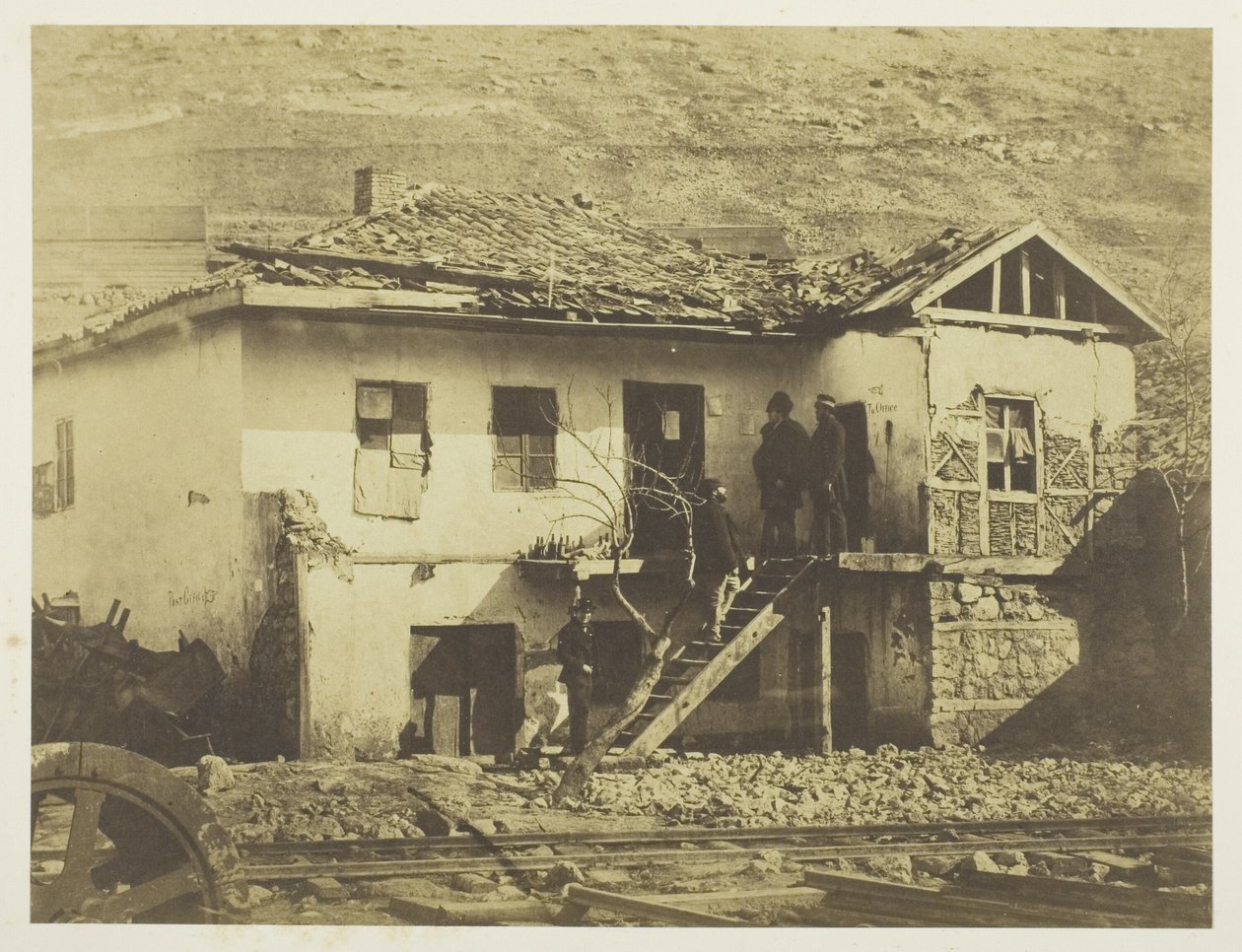 Het oude postkantoor, Balaklava door Roger Fenton