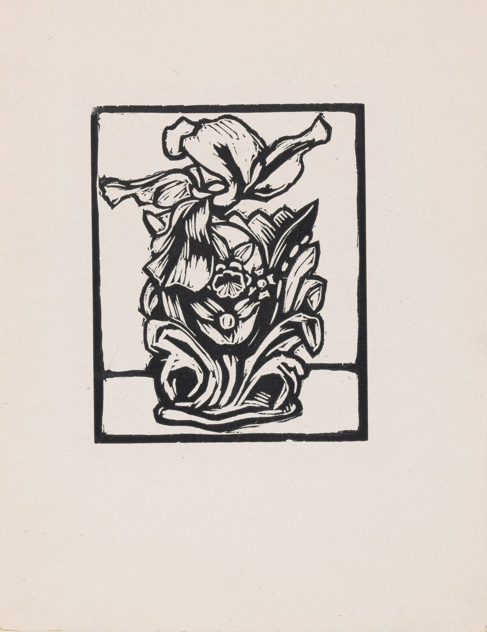 Iris & vaas door Roger Fry