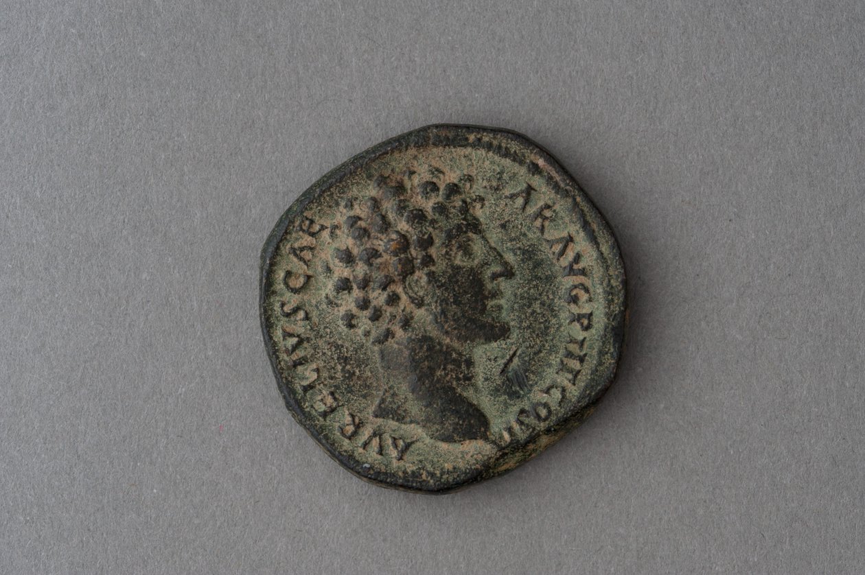 As Munt van Marcus Aurelius (brons) door Roman