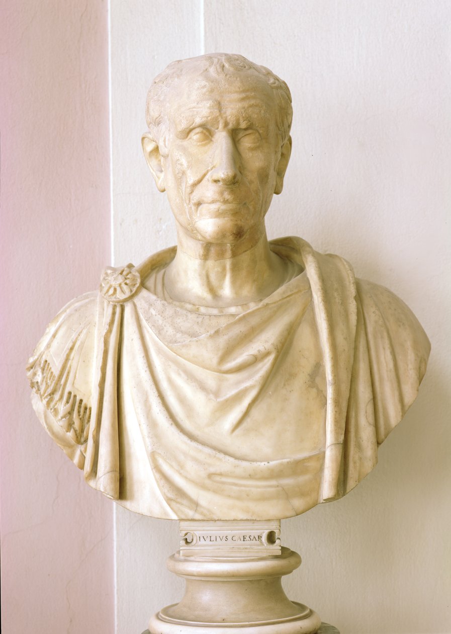 Buste van Julius Caesar (100-44 v.Chr.) door Roman