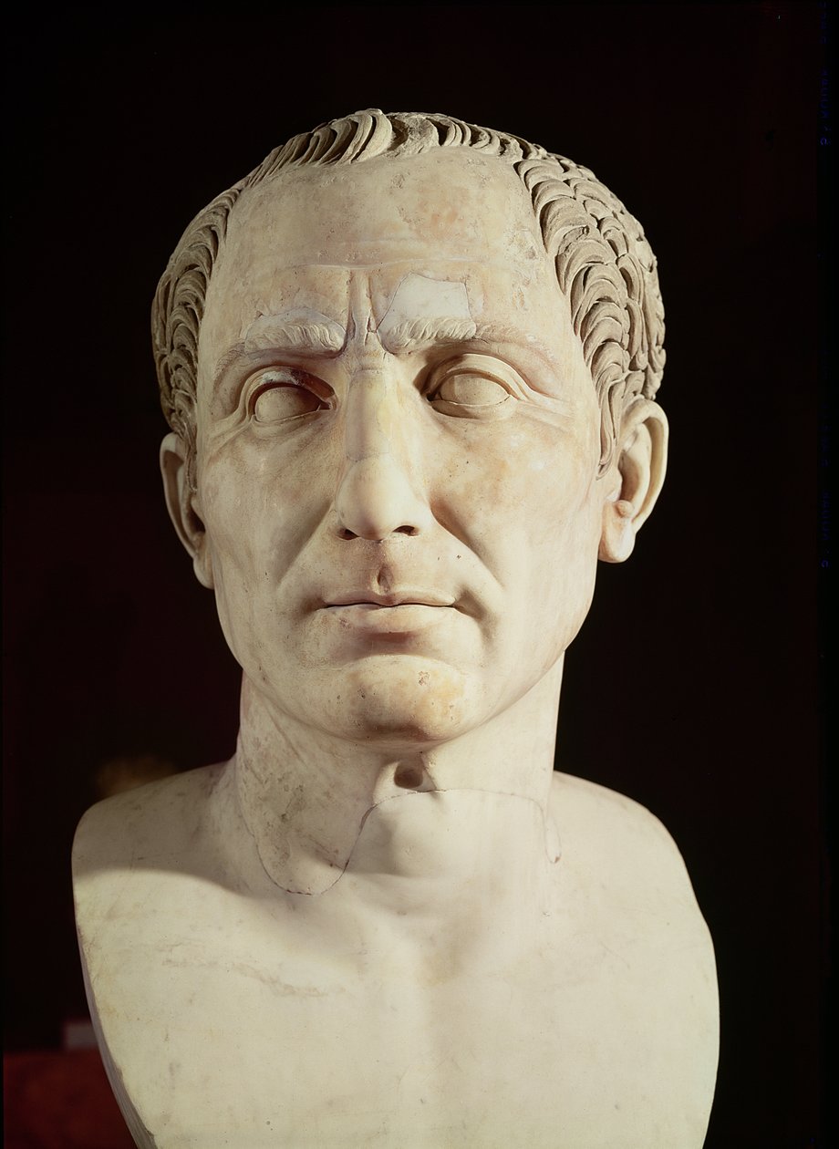 Buste van Julius Caesar (100-44 v.Chr.) door Roman