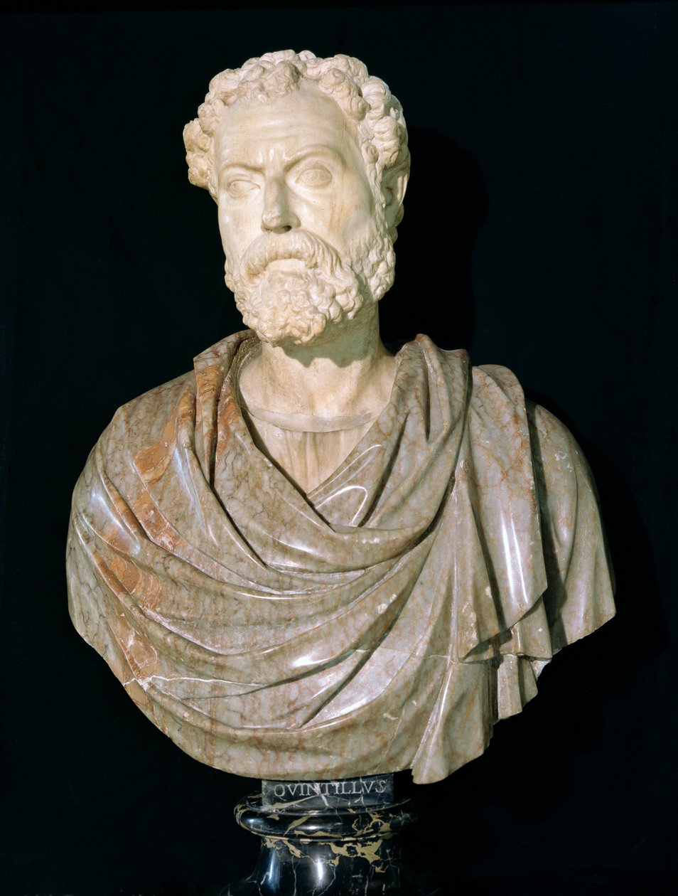 Buste van Marcus Fabius Quintilianus (35-95 v.Chr.) door Roman