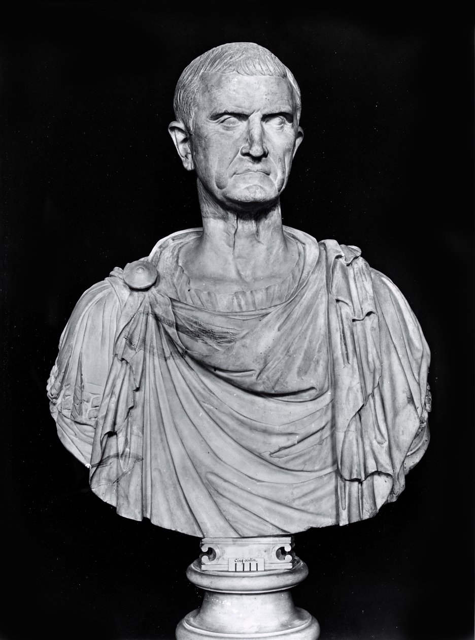 Buste van Marcus Licinius Crassus (ca.115-53 v.Chr.) door Roman