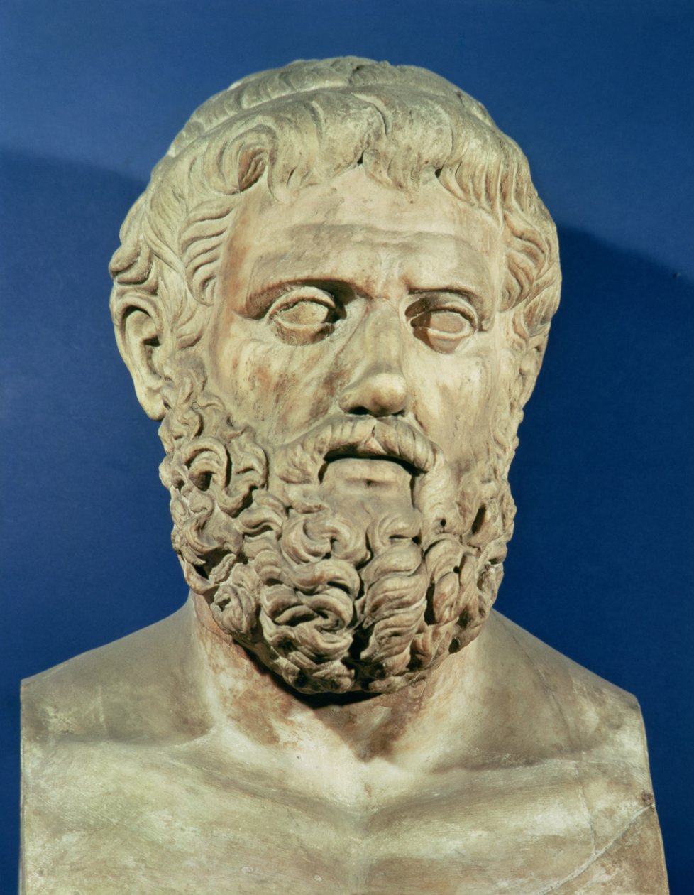 Buste van Sophocles (496-406 v.Chr.) door Roman