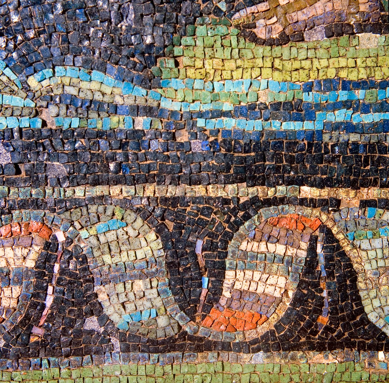 Wandmozaïek (detail) door Roman