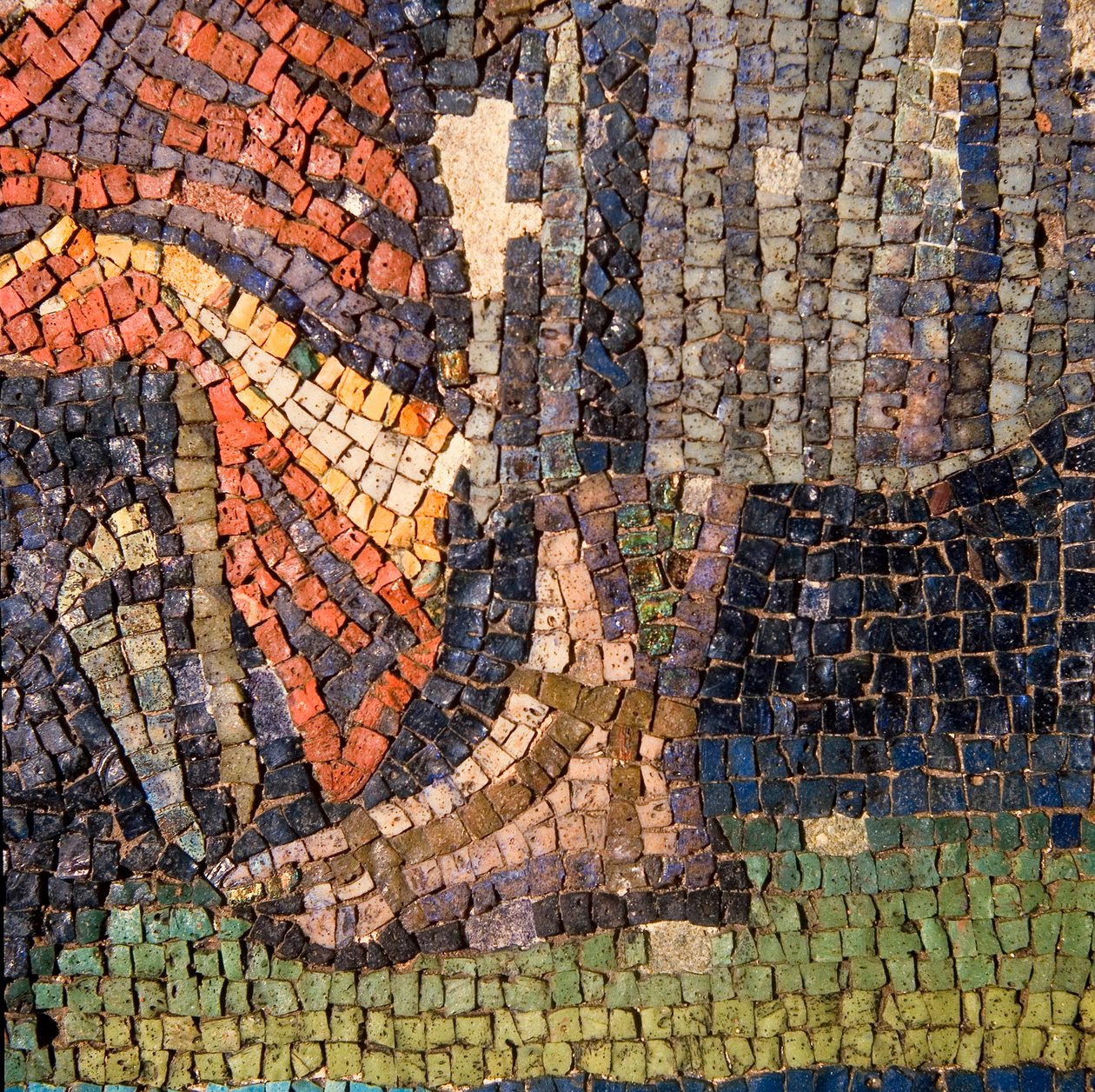 Wandmozaïek (detail) door Roman