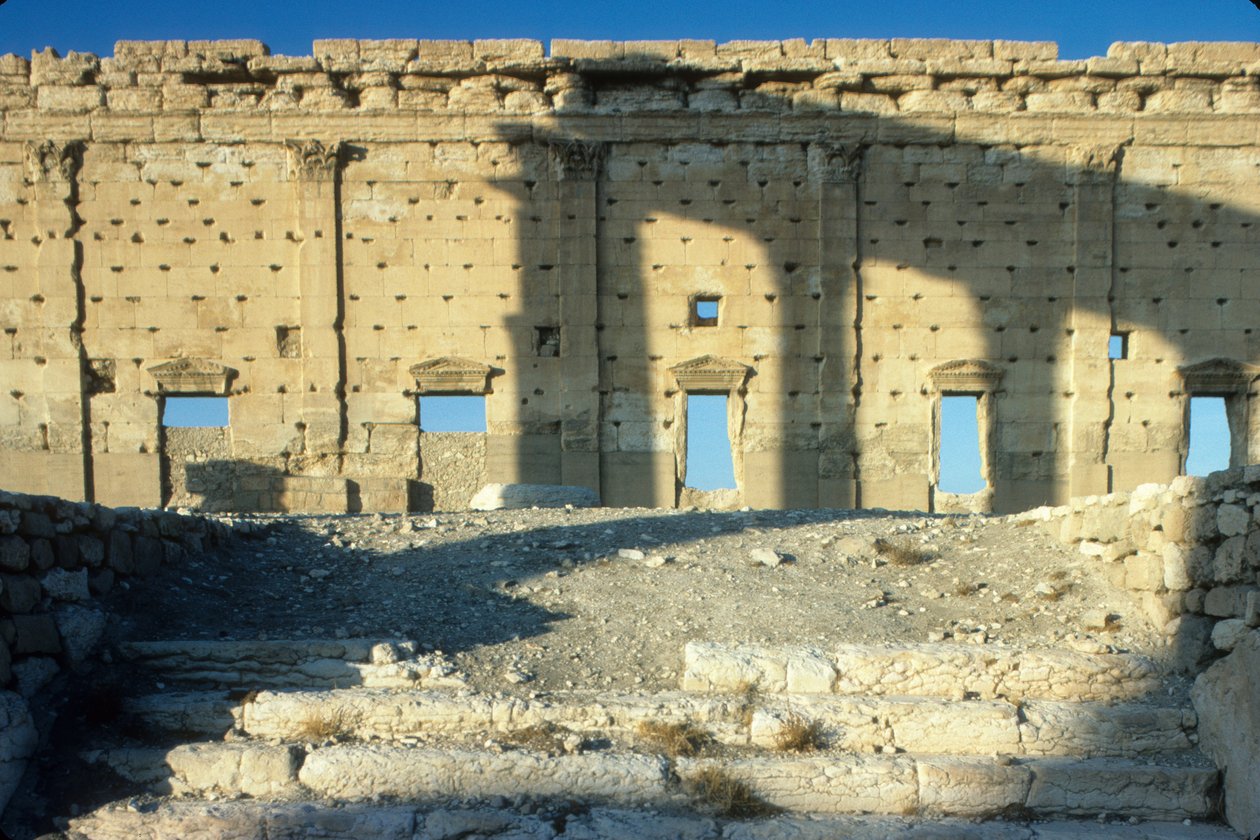 Interieur van een grote structuur met bevestigingen door Roman