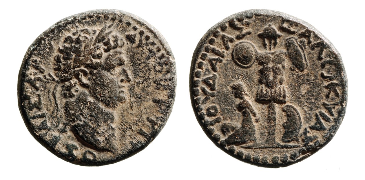 Judea Capta, Titus munt (metaal) door Roman