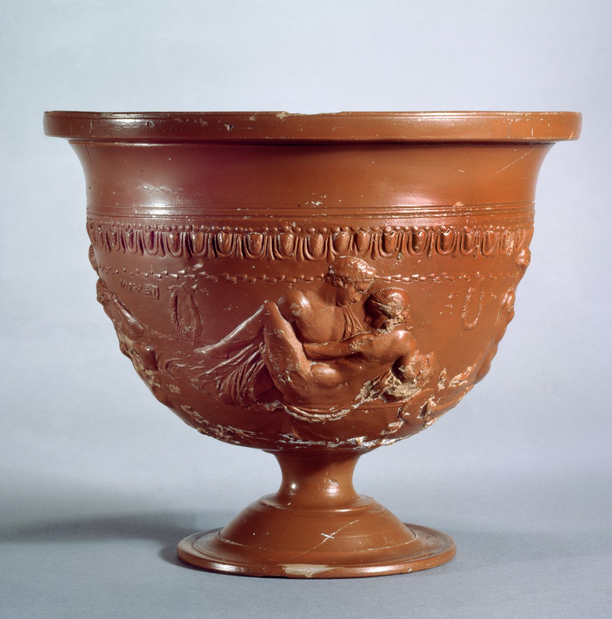 Krater met geliefden, Arezzo, ca. 1e eeuw v.Chr.-1e eeuw n.Chr. door Roman