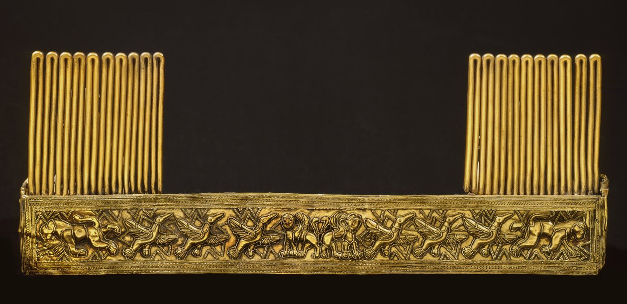 Piastra, uit het Graf van Bernardini di Palestrina (brons) door Roman