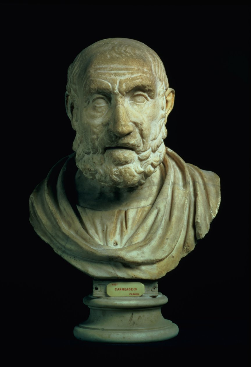 Portretbuste van een man, kopie naar een Grieks origineel uit de 4e eeuw v.Chr. door Roman