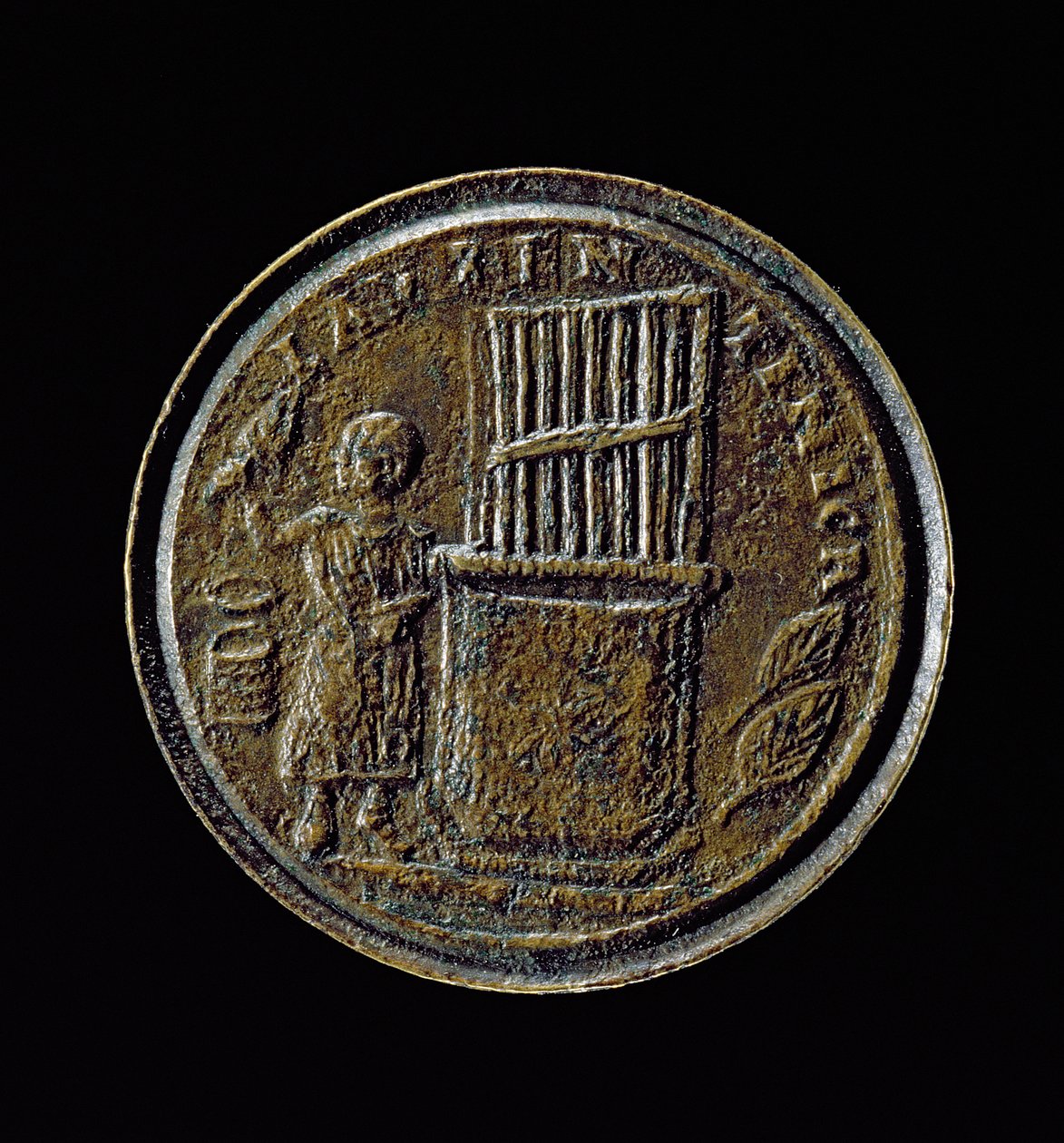 Romeinse munt met een Orgel door Roman