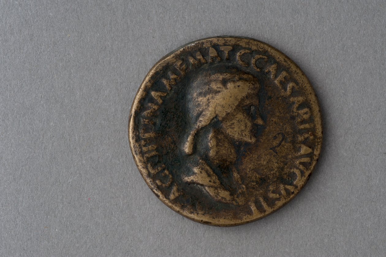 Sestertius van Agrippina Major door Roman