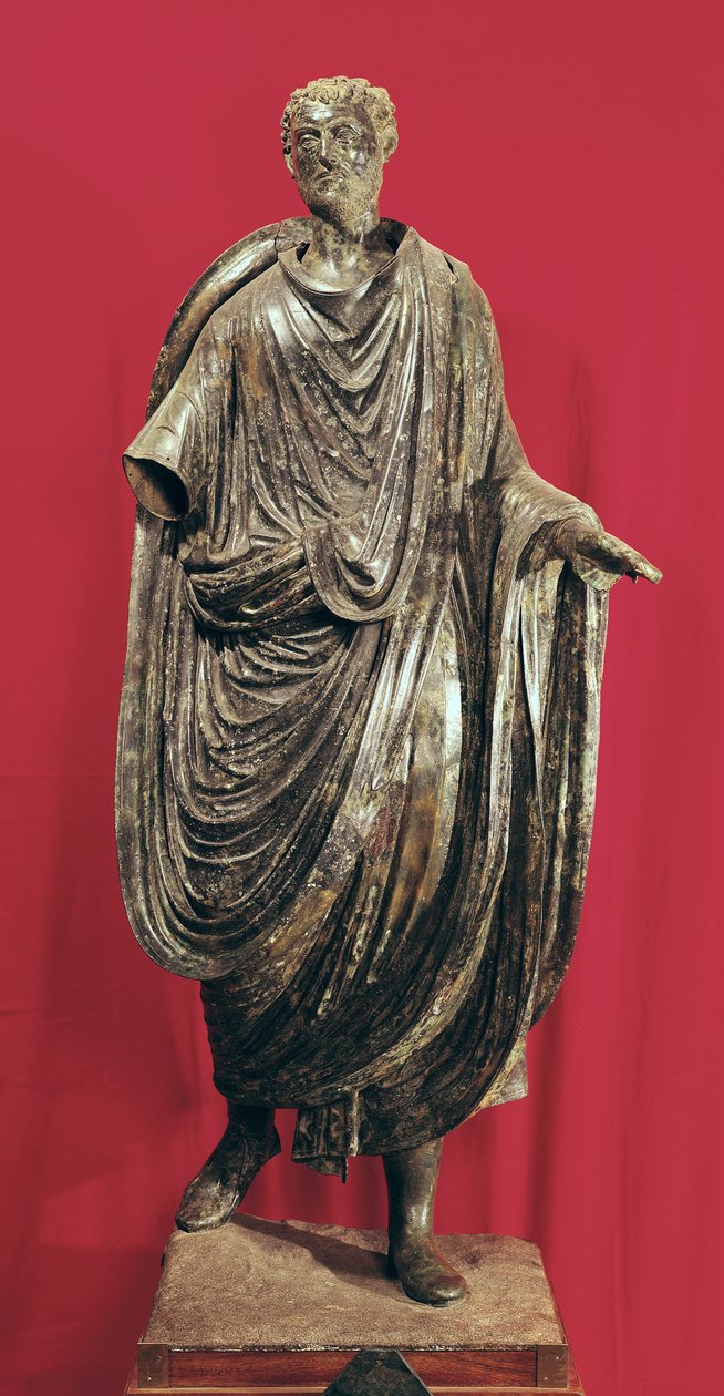 Standbeeld van Caesar Julianus Pacatianus (brons) door Roman
