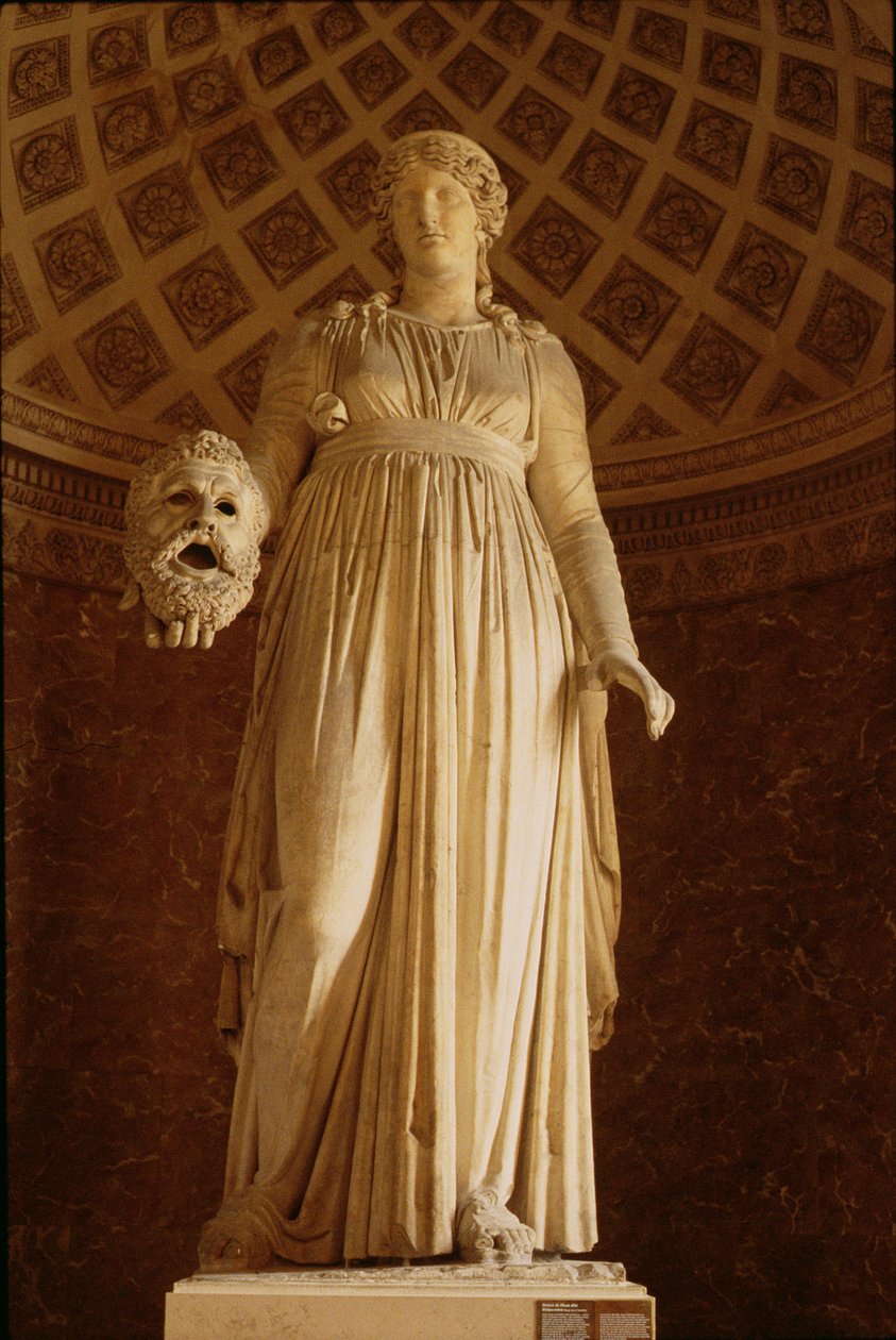 Standbeeld van de Muze Melpomene, ca. 50 v.Chr. door Roman