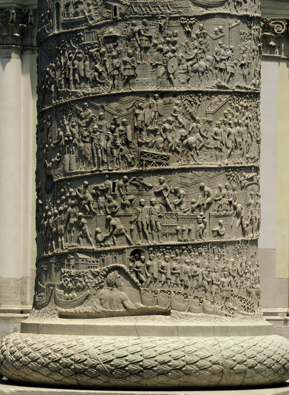 De Slag tegen de Daciërs, detail van Trajanus